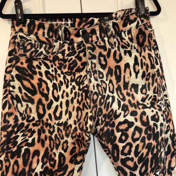 AG Adriano Goldschmed The Farrah Leopard Hi-Rise Skinny Ankle Jeans Size 30 - Picture 6 of 15